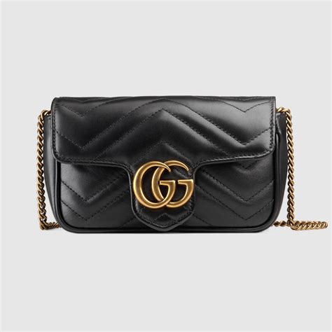 gucci leather super mini bag|authentic Gucci mini handbag.